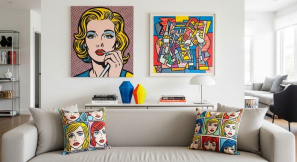 Style Pop Art : Couleurs et Vibes Dynamiques chez Vous