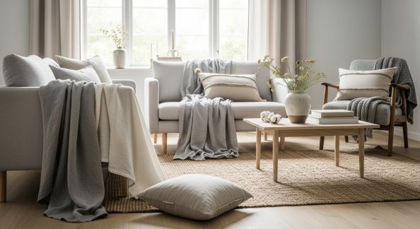 Tissus Naturels et Style Scandinave : Une Association Parfaite