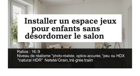 Installer un espace jeux pour enfants sans désordonner le salon