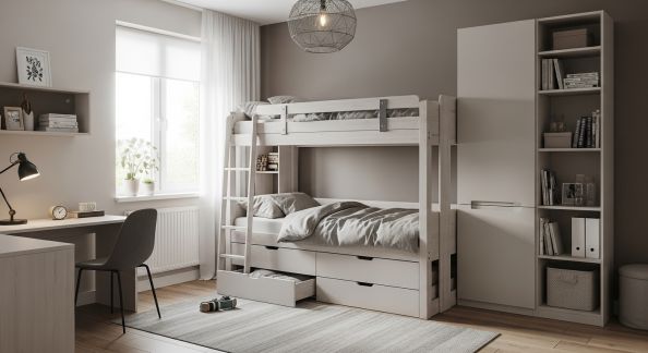 Solutions gain de place pour une chambre d'enfant qui grandit