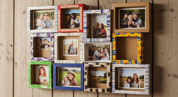 Créer un Cadre Photo Mural à Partir de Boîtes de Céréales