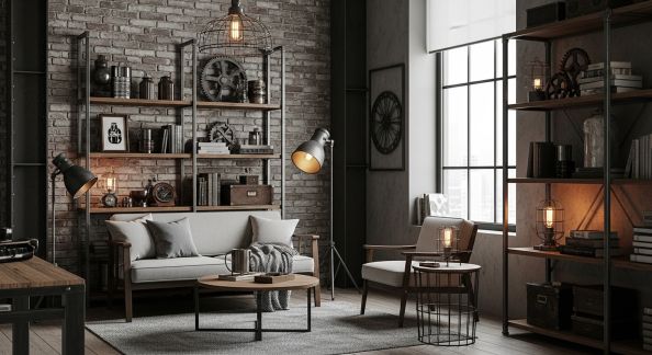Petits espaces : maximiser le style industriel