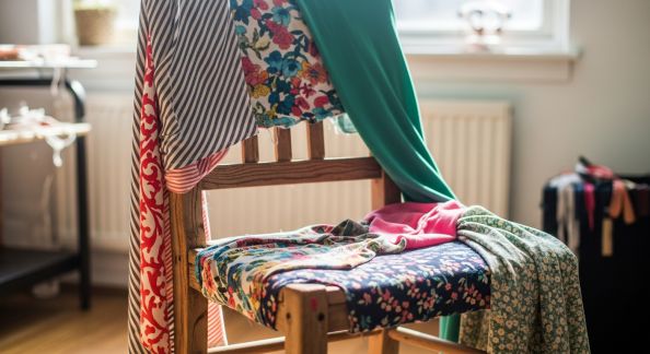 Réinventer une Vieille Chaise avec des Tissus Colorés