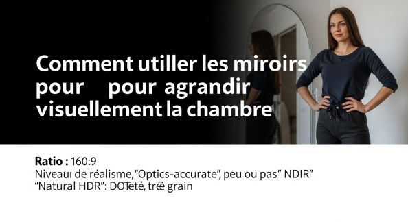 Comment utiliser les miroirs pour agrandir visuellement la chambre