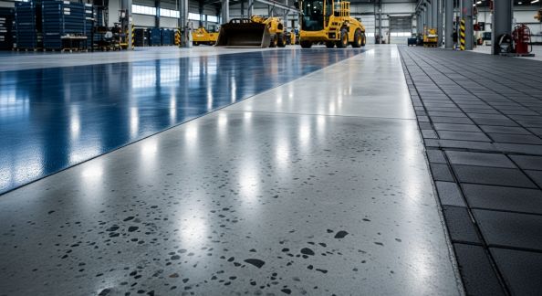 Les meilleurs matériaux pour un sol industriel