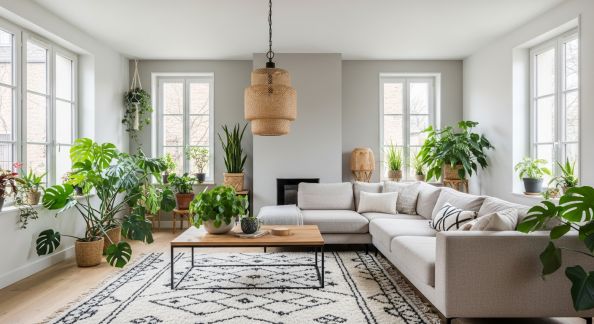 Incorporer le style bohème dans un salon moderne