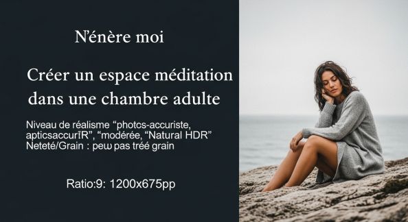 Créer un espace méditation dans une chambre adulte