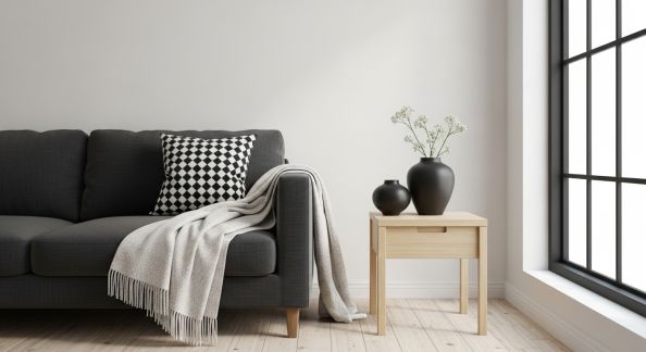 Utilisation des Contrastes dans le Design Scandinave
